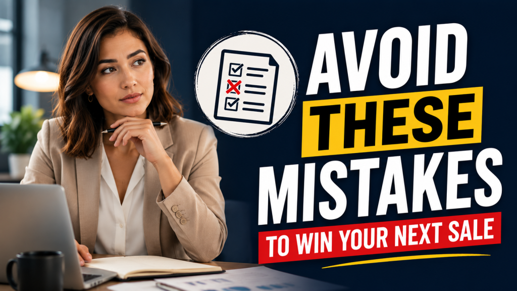 Avoid These Mistakes to Win Your Next Sale