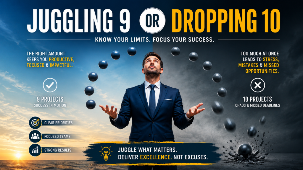 Juggling 9 or Dropping 10