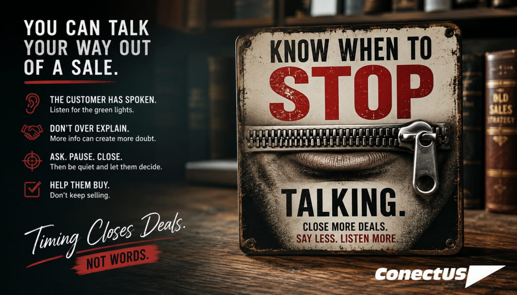 Know When to Stop Talking